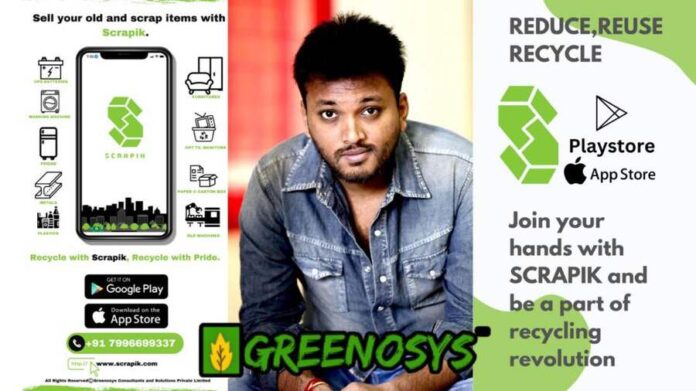 Green Tech Revolution ,Scrapik Innovation ,Sustainable Future ,Waste Management Tech ,Environmental Leadership ,Greenosys Impact ,Shreyas Vision ,Eco Friendly Apps ,Waste Reduction ,Tech For Good